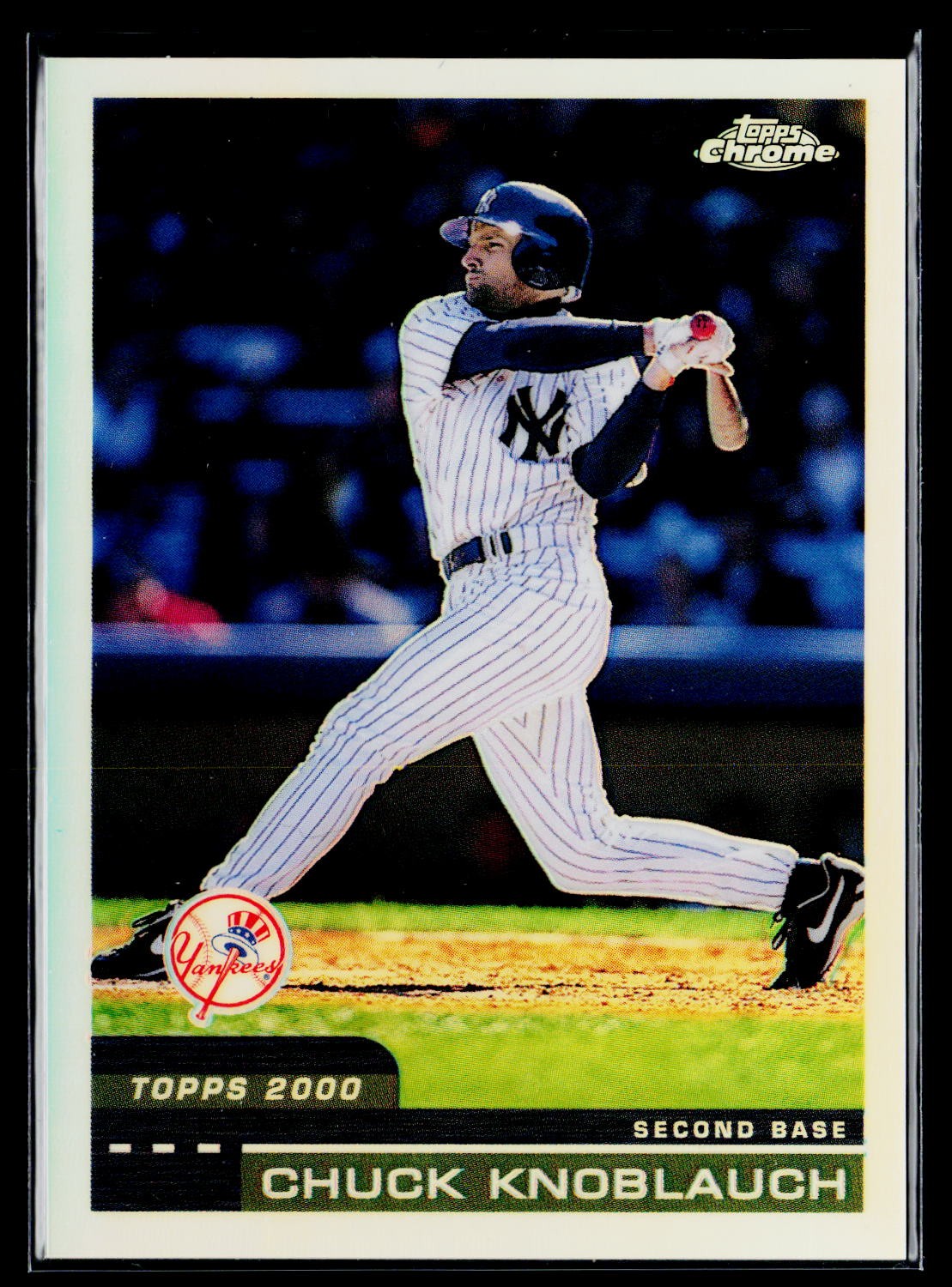 2000 Topps Chrome #345 Chuck Knoblauch Refractors