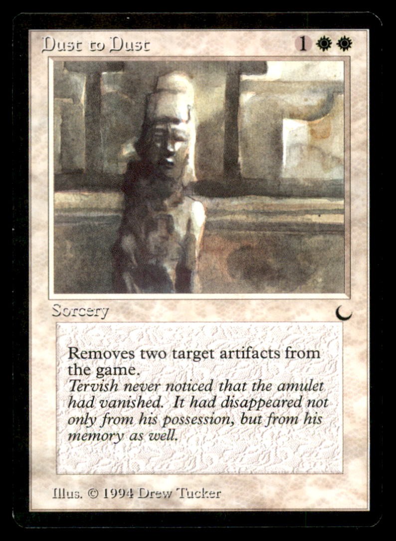 Dust to Dust LP Light Play The Dark MTG [6150]