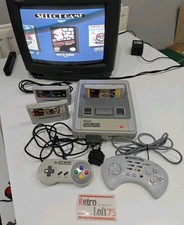 Super Nintendo SNES Console Bundle With 3 Games, 2 Controllers. Good Condition 