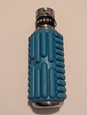 MOBOT Foam Roller Water Bottle 27oz Stainless Steel Blue Yoga Gym Pilates