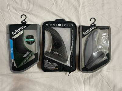 Premium HPSB Surfboard Fin Lot   KS1 Tri/Quad + Firewire Velox + F8 BlackStix