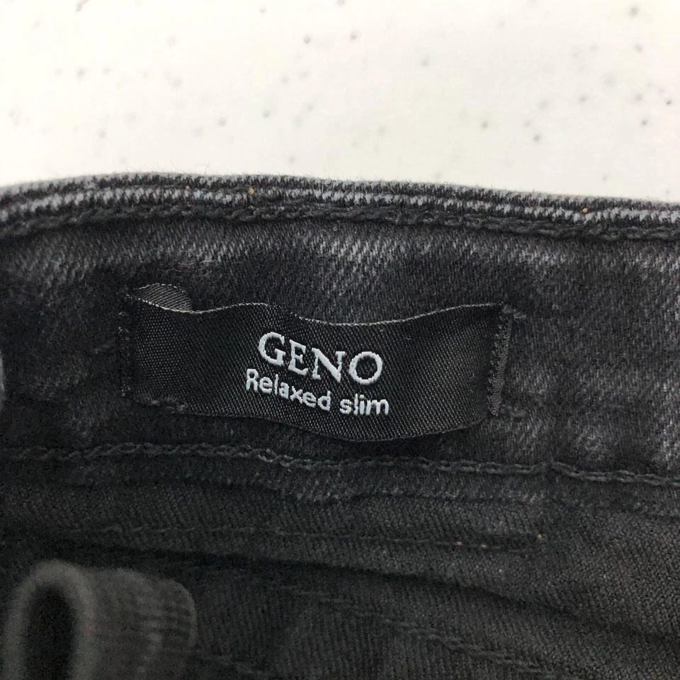 Pantalones de mezclilla True Religion para niños 10 negros Geno relajados ajustados puntada roja cintura ajustable Foto 4 de 4