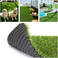 Artificial Synthetic Grass Turf 5FTX8FT(40 Square FT),0.8" Pile Height Indoor...