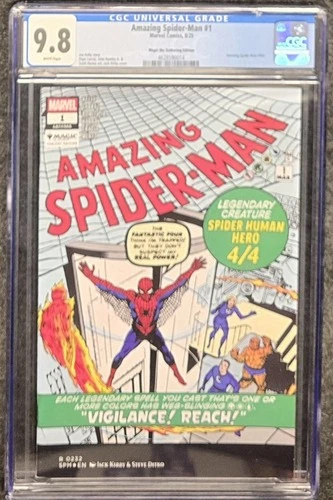 Amazing Spider-Man #1 (Marvel, 2025) Magic the Gathering Variant Edition CGC 9.8