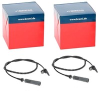 2X Bremi ABS-SENSOREN Hinten Vorne Passend FÜR BMW 1 3 Links+Rechts | 51357
