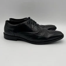 Men's Studio Belvedere Ryan Men’s Size 11D Black Leather Lace Up Oxford Shoes