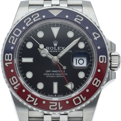 ROLEX GMT-Master II Uhr Jubilee 126710BLRO Edelstahl Herrenuhr schwarz...