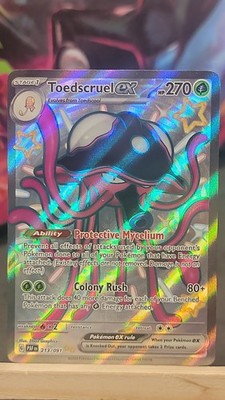 Toedscruel ex - 213/091 Holo PAF SV: Paldean Fates Shiny Ultra Rare NM-MP
