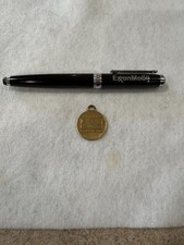 ExxonMobil Executive GM Ballpoint Pen Vintage Black and Silver Tone
