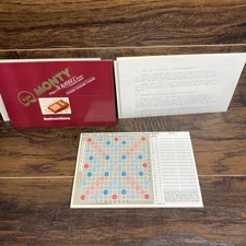 Vintage Monty Scrabble Score Sheet Card Book 1948 Selchow & Righter & Manual Lot
