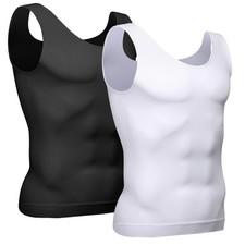 Gynecomastia Compression Shirt Men Slimming Body Shaper Base Layer Tank Top Vest