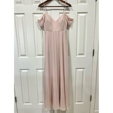 Birdy Grey Devin Dress Chiffon Pale Blush Size XS