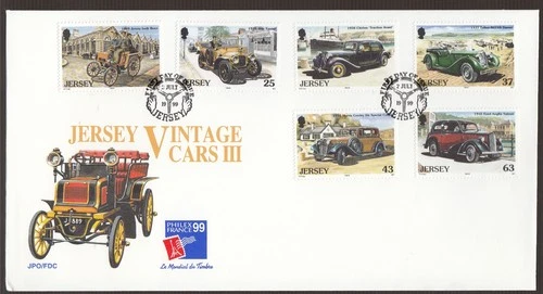 Jersey 1999 FDC Vintage Cars III
