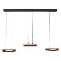 Mondo Famera Led-Pendelleuchte HöHenverstellbar Eichenholz Metall 135 X 200 Cm