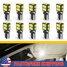 AUXITO LED License Plate T10 Light Bulbs 6500K White Super Bright 168 2825 2/10x