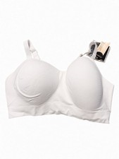 New Truekind Wireless Shaping Bra 2XL White Seamless Supportive Comfort Bra