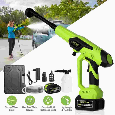 #ad KEPEAK 1450PSI Cordless Pressure Washer Portable Power Cleaner W 6 in 1 Nozzle $39.98