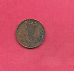 IRELAND KM20 1980 PENNY VF VERY FINE NICE OLD VINTAGE COIN
