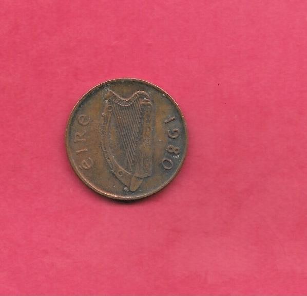 IRELAND KM20 1980 PENNY VF VERY FINE NICE OLD VINTAGE COIN