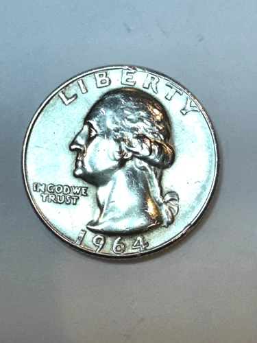 1964 D Washington Quarter 90% Silver Extra Fine XF