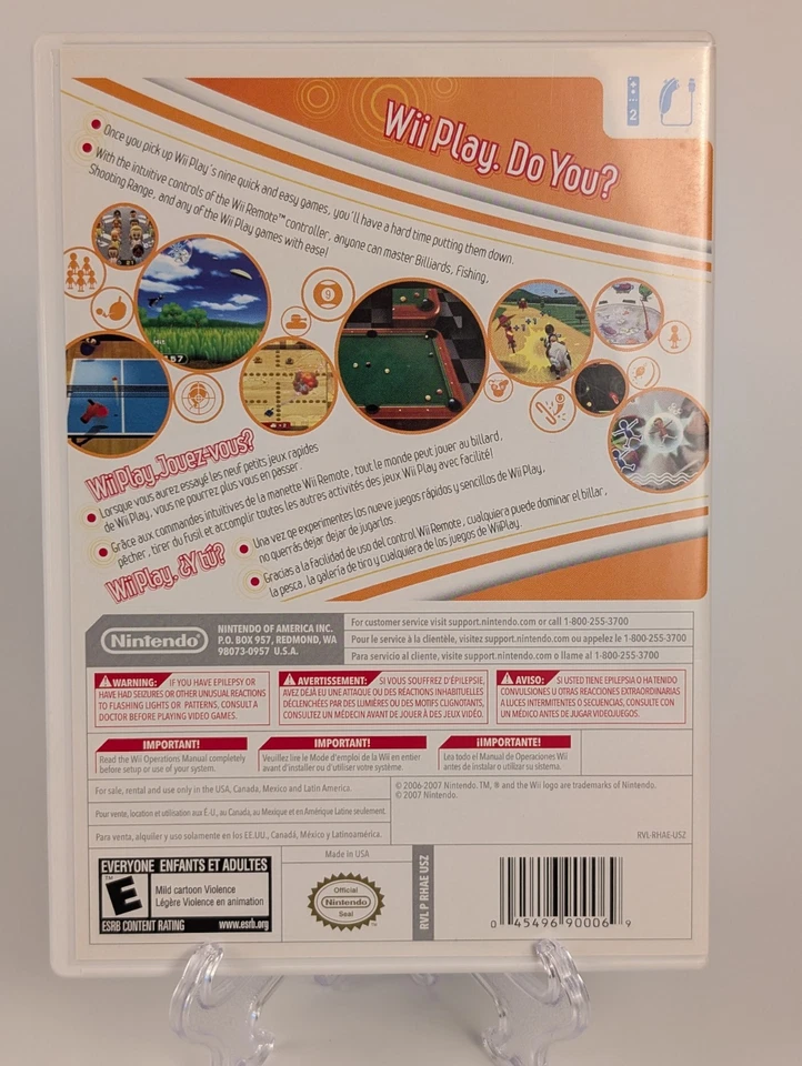 Wii Play Sports Games (Nintendo Wii, 2007) ➡️CIB  - Tested - Near Mint 📀! - Image 2 of 4