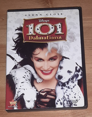 101 Dalmatians (DVD, 1996) Glenn Close / Disney Live Action Movie * Art Damage *