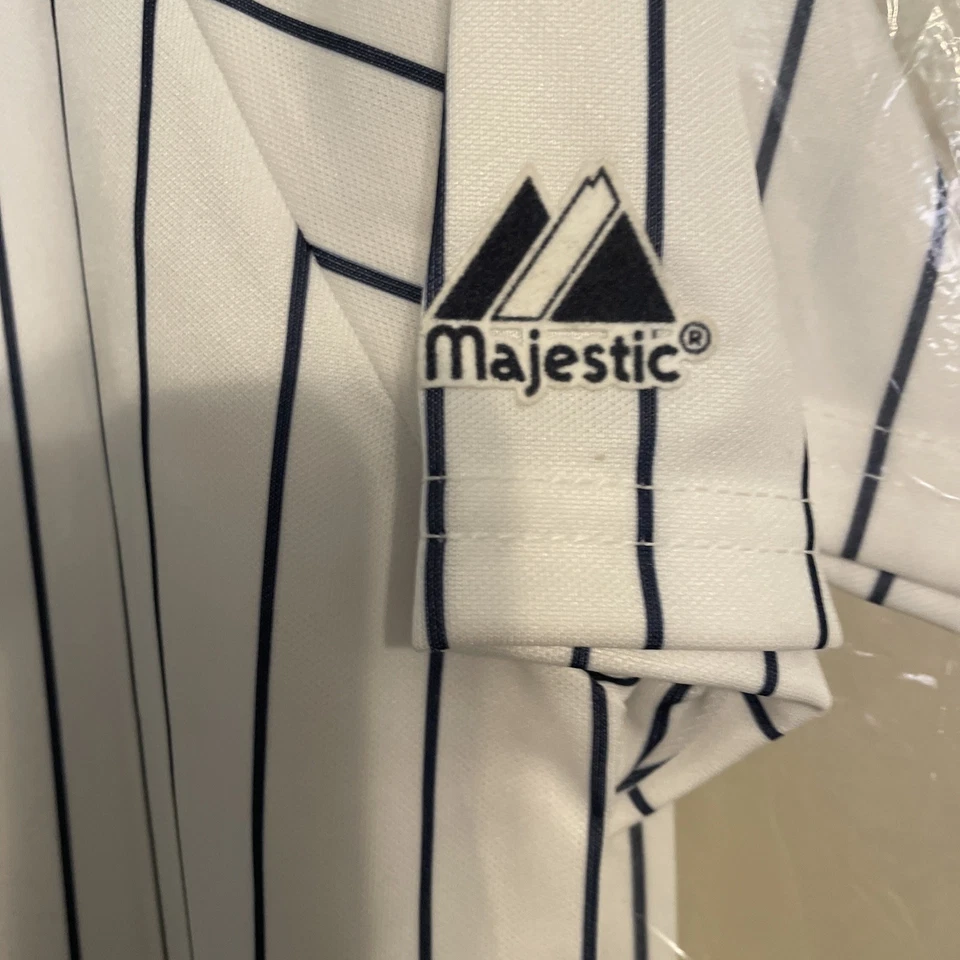 Majestic MLB New York Yankees Derek Jeter Pinstripe Jersey Size 2xl Brand New - Image 3 of 3