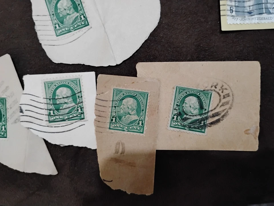 Benjamin Franklin Green One Cent U.S. Stamp(Rare:See pic) **Price⬇️4Fast Sale** - Image 4 of 4