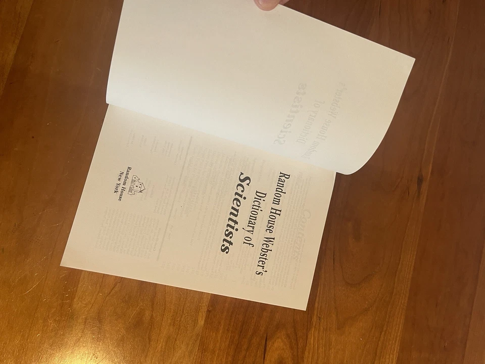 Random House Webster's Dictionary of Scientists 1st Edition Mint Exceptional New - Image 4 of 4