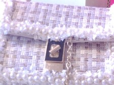 Classic Elegant Pearl Beaded Clutch Bag - Beige