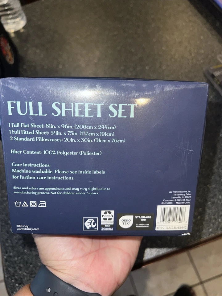 Juego completo de sábanas ajustables/completas Disney Wish 4 piezas 2 fundas de almohada microfibra Foto 3 de 4