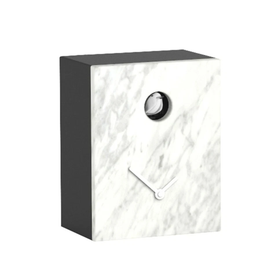 PORTOBELLO weiß Carrara marmor UHR mit Kuckuck Domeniconi - Bild 1 von 1
