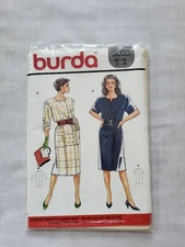 Burda Vintage Dress Sewing Pattern Uncut #5098. Sizes  14-26
