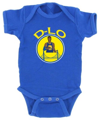 Baby D'Angelo Russell Golden State Warriors D-LO LOGO Creeper Romper