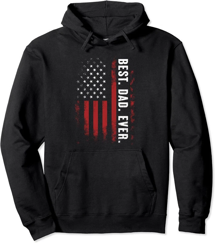 Herren Hoodie Mit USA-Love-Print – Kapuzenpullover Im Vintage-Flaggen-Design, Lässig & Patriotisch