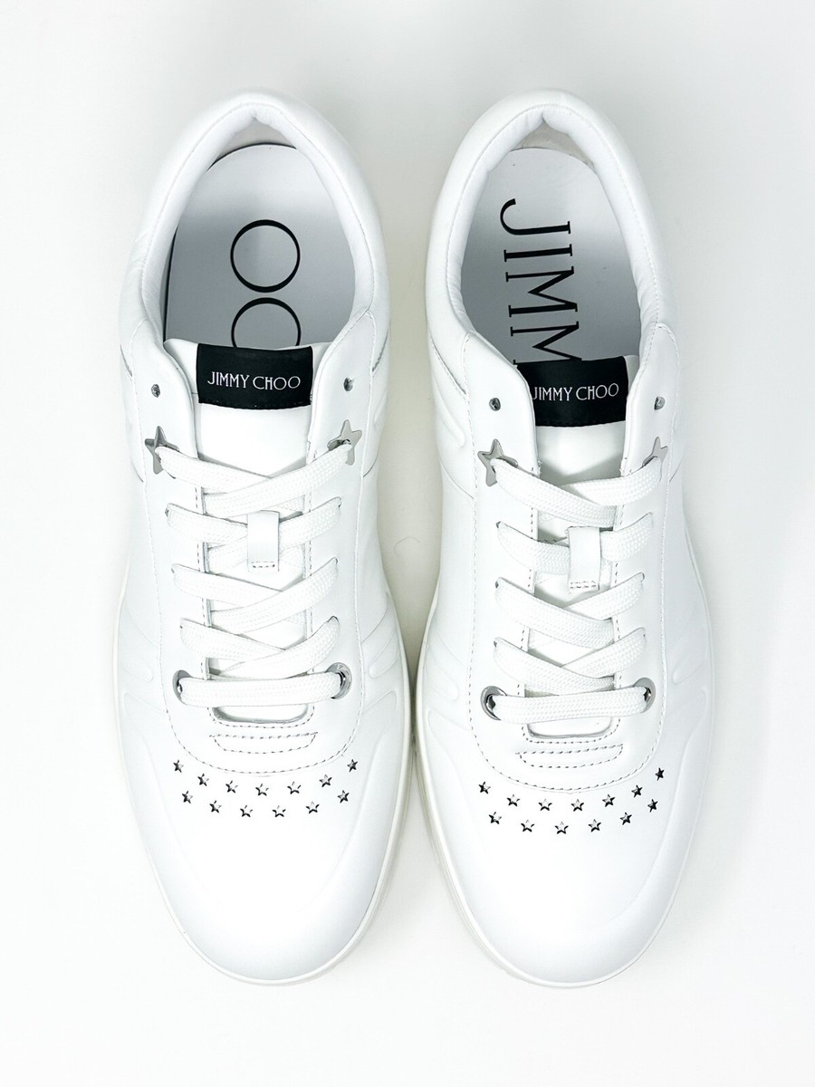 Jimmy Choo Hawaii Leather White Low Top Sneaker 44 | eBay Jimmy Choo Hawaii Leather White Low Top Sneaker 44 | eBay