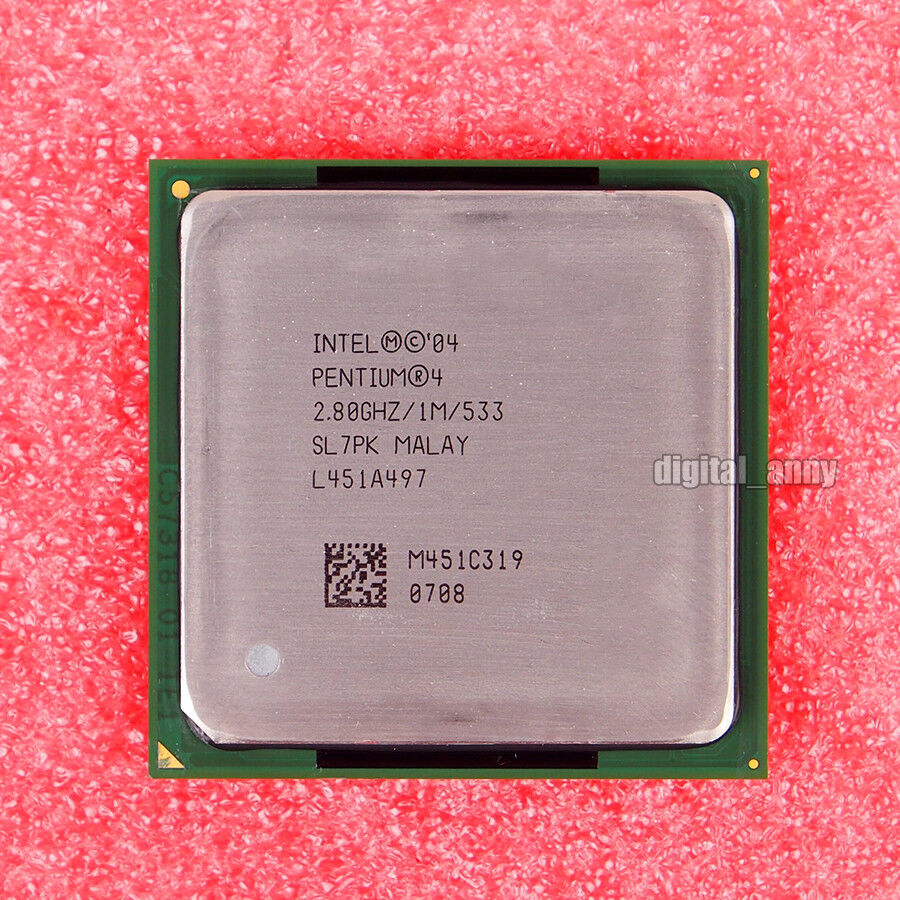 Intel Pentium 4 2.80 GHz 1M 533 CPU Processor socket 478 Intel Pentium 4 2.80 GHz 1M 533 CPU Processor socket 478