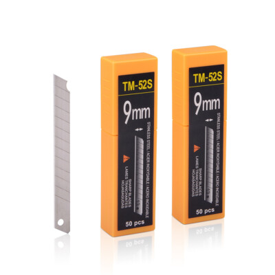100 x 60° 9mm Snap Off Blades Stainless Steel Razor for OLFA Type Knife Cutter