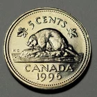 1996 Far 6 CANADA 5 Cent Nickel Uncirculated Coin From Mint Roll UNC