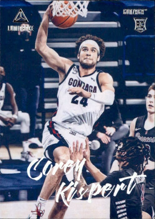Corey Kispert 2021-22 Panini Chronicles Draft Picks Luminance Rookie Card #83