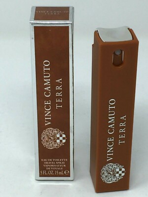 Vince Camuto Terra Travel Spray for Men Eau de Toilette 0.5 fl oz 15 ml NEW