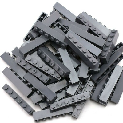 TCM BRICKS Dark Bluish Gray 1x6 Brick X50 Compatible Parts fits 3009