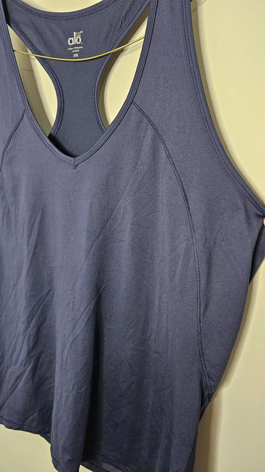 alo-yoga racerback stretch mesh tank-top