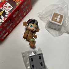 Popmart Space Molly Brown with a number cube chocolate Molly Figure opened box*