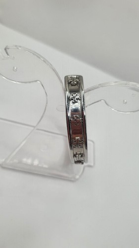 Tory Burch Platinum Plated Cuff Bangle