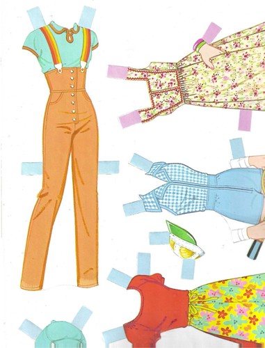 LIBRO DE MUÑECAS DE PAPEL Muñecas de papel antiguas 1915-1920 ca 1975 como nuevas - Imagen 3 de 3