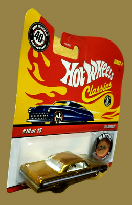2009 Hot Wheels '64 CHEVY IMPALA Classics Series 4 Gold 40Th