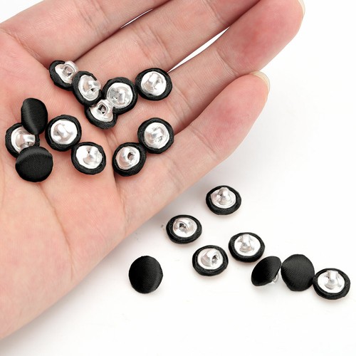 20x 10mm Smooth Satin Covered Metal Shank Buttons for Tuxedo Suit_Blouses Coat - Picture 25 of 79