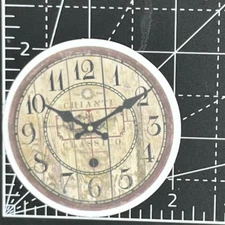 Old Time Scrapbook Clock It's 10:10 - Die Cut Vinyl Decal Sticker Bomb Let's Go!
