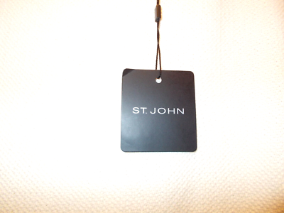 NWT St John Black Label Color Blocked Milano Knit Peplum Bodice